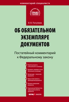 Вадим Погуляев - Комментарий к Федеральному закону «Об обязательном экземпляре документов» (постатейный)