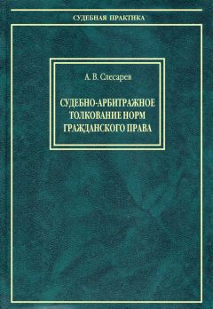 Александр Слесарев - Судебно-арбитражное толкование норм гражданского права