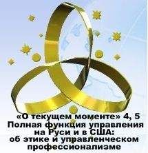 ВП СССР  - Полная функция управления на Руси и в США: об этике и управленческом профессионализме