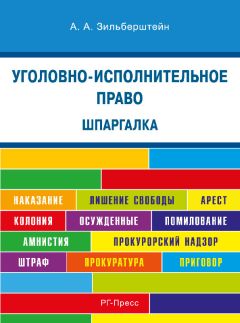 А. Зильберштейн - Уголовно-исполнительное право. Конспект лекций