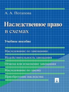 А. Потапова - Наследственное право в схемах. Учебное пособие