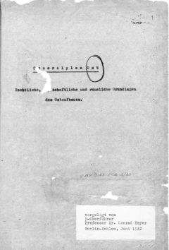 Конрад Мейер-Хетлинг - Генеральный план «Ост»