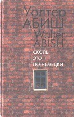 Уолтер Абиш - Сколь это по-немецки