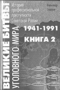 Александр Сидоров - Великие битвы уголовного мира. История профессиональной преступности Советской России. Книга вторая (1941-1991 г.г.)