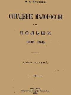 Пантелеймон Кулиш - Отпадение Малороссии от Польши. Том 2